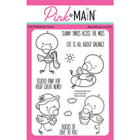 Pink and Main - Clear Photopolymer Stamps - Flocks of Love