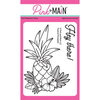 Pink and Main - Clear Photopolymer Stamps - Tropical Pineapple