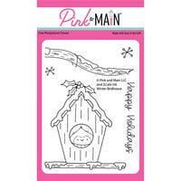 Pink and Main - Christmas - Clear Photopolymer Stamps - Winter Birdhouse