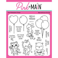 Pink and Main - Clear Photopolymer Stamps - Floating By