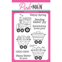 Pink and Main - Clear Photopolymer Stamps - Easter Train