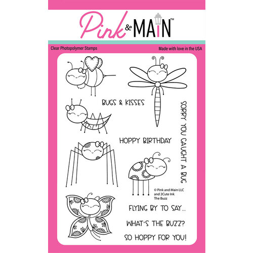 Pink and Main The Buzz stamps