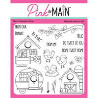 Pink and Main - Clear Photopolymer Stamps - Home Tweet Home