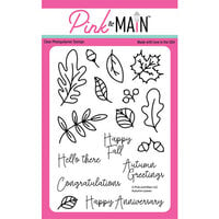 Pink and Main - Clear Photopolymer Stamps - Autumn Leaves