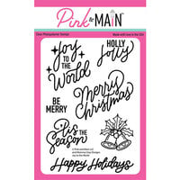 Pink and Main - Clear Photopolymer Stamps - Joy To The World