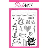 Pink and Main - Clear Photopolymer Stamps - Sew Sweet Of You