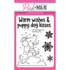 Pink and Main - Clear Photopolymer Stamps - December Pup