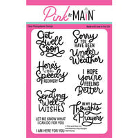 Pink and Main - Clear Photopolymer Stamps - Well Wishes