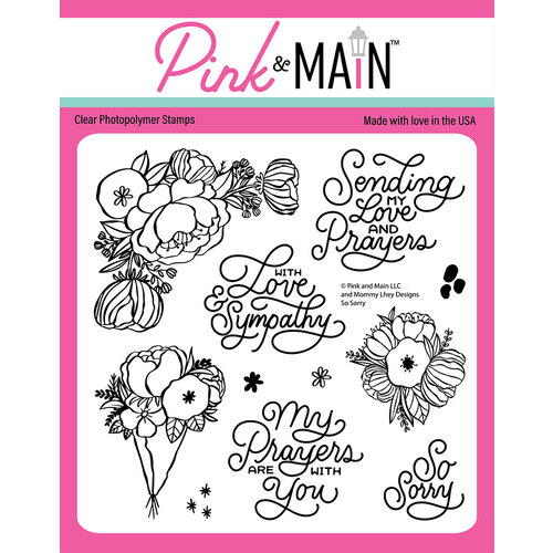 Pink and Main - Clear Photopolymer Stamps - So Sorry