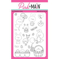 Pink And Main - Clear Photopolymer Stamps - Easter Fuzzies