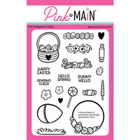 Pink and Main - Clear Photopolymer Stamps - Spring Peeker Places