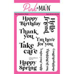 Pink and Main - Clear Photopolymer Stamps - Take Care