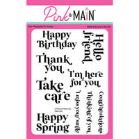 Pink And Main - Clear Photopolymer Stamps - Take Care