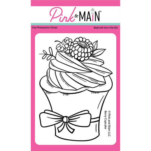Pink and Main - Clear Photopolymer Stamps - Berry Cupcake