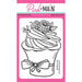 Pink and Main - Clear Photopolymer Stamps - Berry Cupcake