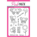 Pink and Main - Clear Photopolymer Stamps - Butterfly Friends