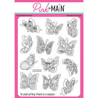 Pink And Main - Clear Photopolymer Stamps - Seasonal Butterflies