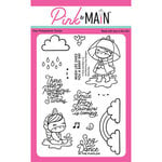 Pink And Main - Clear Photopolymer Stamps - Rainy Day