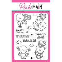 Pink and Main - Clear Photopolymer Stamps - American Eagle