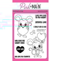Pink and Main - Clear Photopolymer Stamps - December Mouse