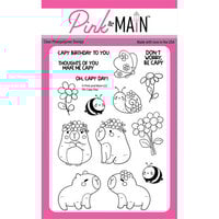 Pink and Main - Clear Photopolymer Stamps - Oh Capy Day