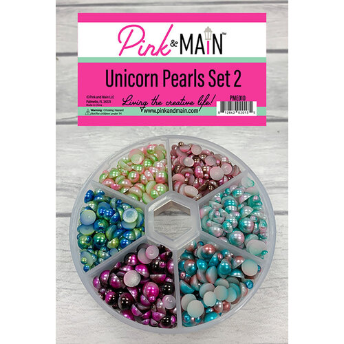 Pink and Main - Embellishments - Pearls - Unicorn - Set 02