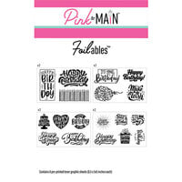 Pink and Main - Cheerfoil Collection - Foilable Kit - Happy Birthday