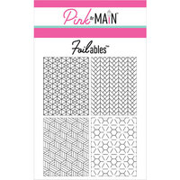 Pink and Main - Cheerfoil Collection - Foilable Panels - Geo Patterns 4 x 5.25