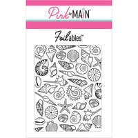 Pink and Main - Cheerfoil Collection - Foilable Panels - Seashells 4 x 5.25
