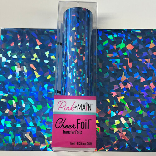 Pink and Main - Cheerfoil Collection - Cheerfoil - Shattered Blue