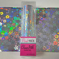 Pink and Main - Cheerfoil Collection - Cheerfoil - Flowers Silver