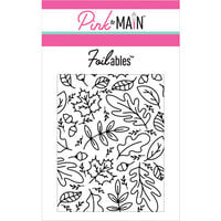 Pink and Main - Cheerfoil Collection - Foilable Panels - Autumn Leaves 4 x 5.25