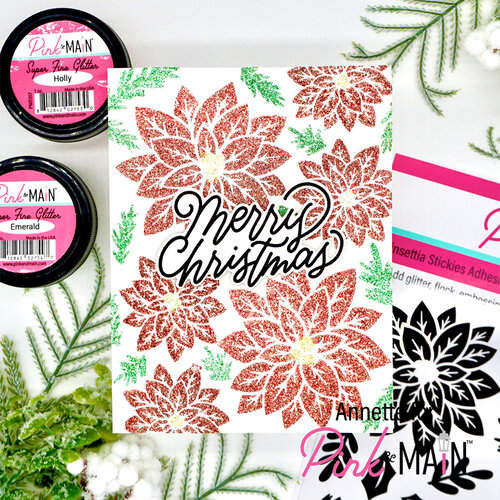 Pink and Main - Christmas - Stencils - Poinsettia