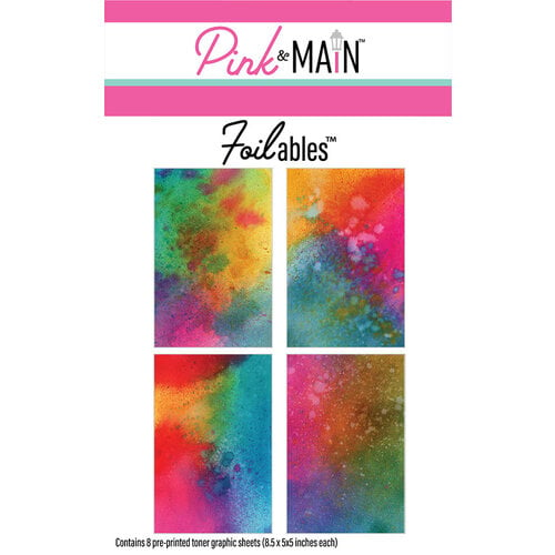 Pink and Main - Cheerfoil Collection - Foilable Toner Sheets - Color Art