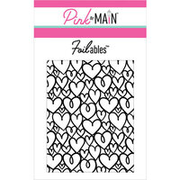 Pink and Main - Cheerfoil Collection - Foilable Panels - Loopy Hearts