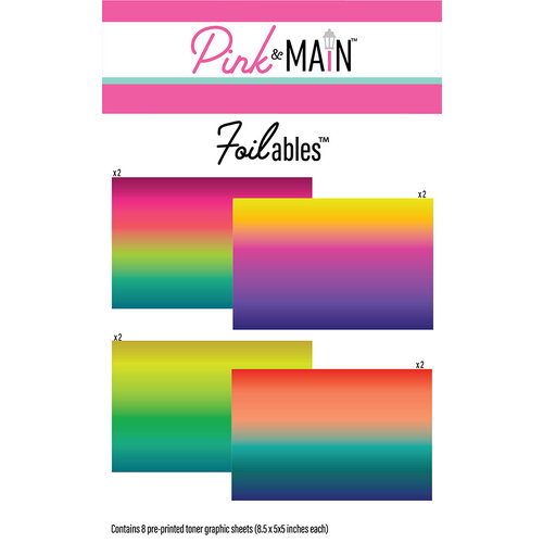 Pink and Main - Foilable Panels - More Bright Ombre