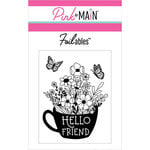 Pink and Main - Cheerfoil Collection - Foilable Sheets - Hello Friend Flowers