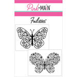 Pink and Main - Cheerfoil Collection - Foilable Sheets - Big Butterflies