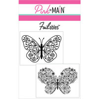 Pink And Main - Foilable Sheets - Big Butterflies