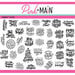 Pink and Main - CheerFoil Collection - Foilables - Hand Lettered Holiday Greetings Cut Ups