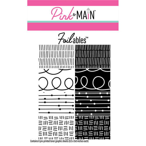 Pink and Main - Cheerfoil Collection - Foilables - Fun Doodles Sheets