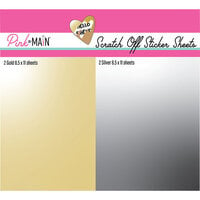 Pink and Main - Scratch Off Stickers - Sheets Insert