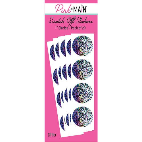 Pink and Main - Scratch Off Stickers - Glitter