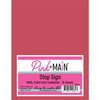 Pink and Main - 8.5 x 11 Solid Color Cardstock - 10 Pack - Stop Sign
