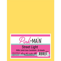 Pink and Main - 8.5 x 11 Solid Color Cardstock - Street Light
