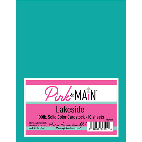 Pink and Main - 8.5 x 11 Solid Color Cardstock - 10 Pack - Lakeside