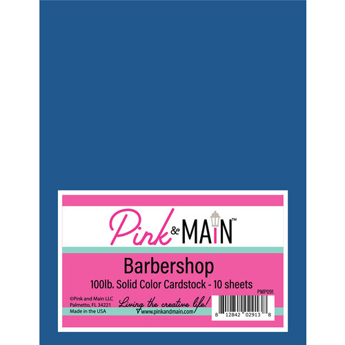 Pink and Main Barbershop card stock
