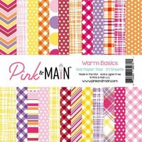 Pink and Main - 6 x 6 Paper Pad - Warm Basics