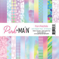 Pink and Main - 6 x 6 Paper Pack - Fun Pastels