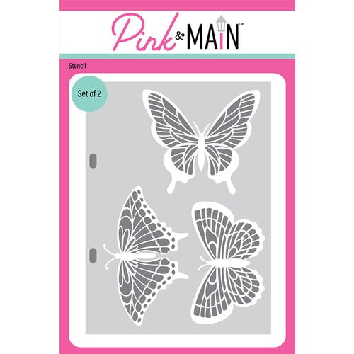 PInk and Main Betty's Butterflies Stencil